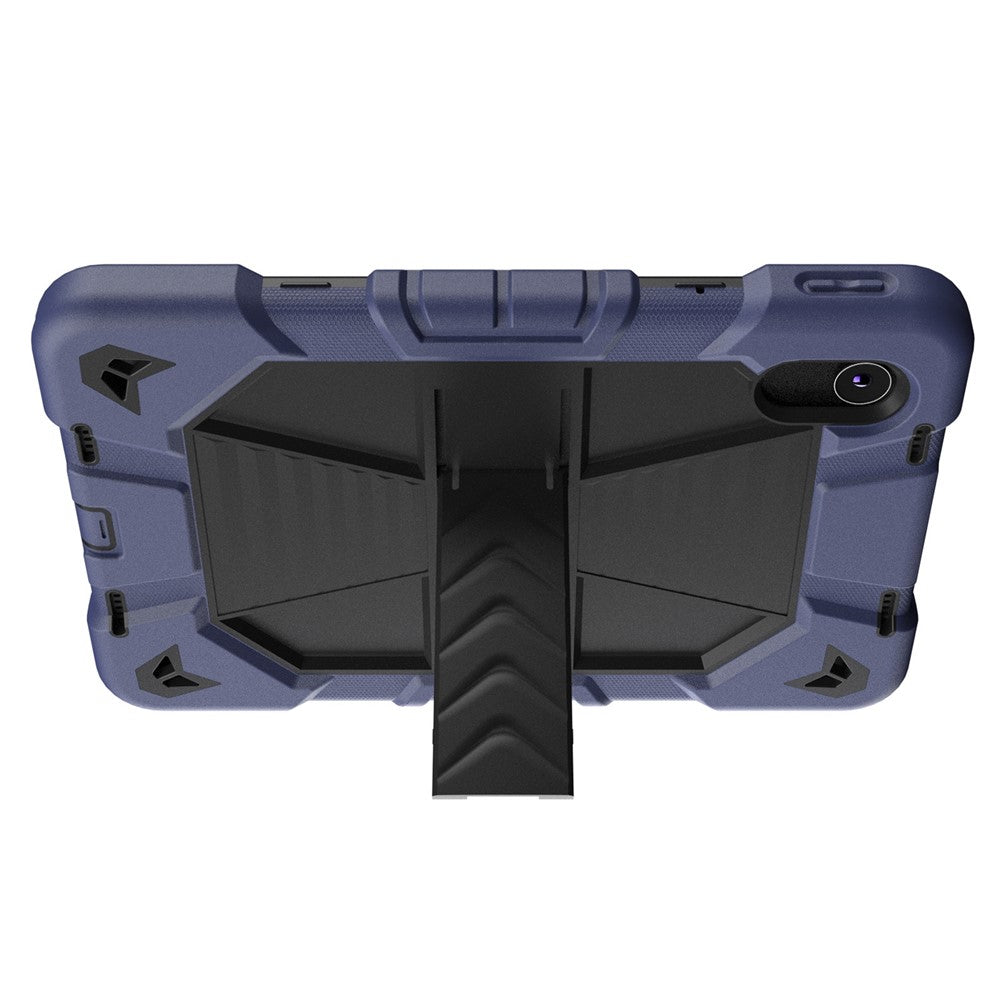 Tablet Case For Lenovo Tab M11 TB330FU 331FC / K11 / Xiaoxin Pad 11 2024 PC + Silicone Shockproof Protective Cover with Kickstand - Navy Blue + Black