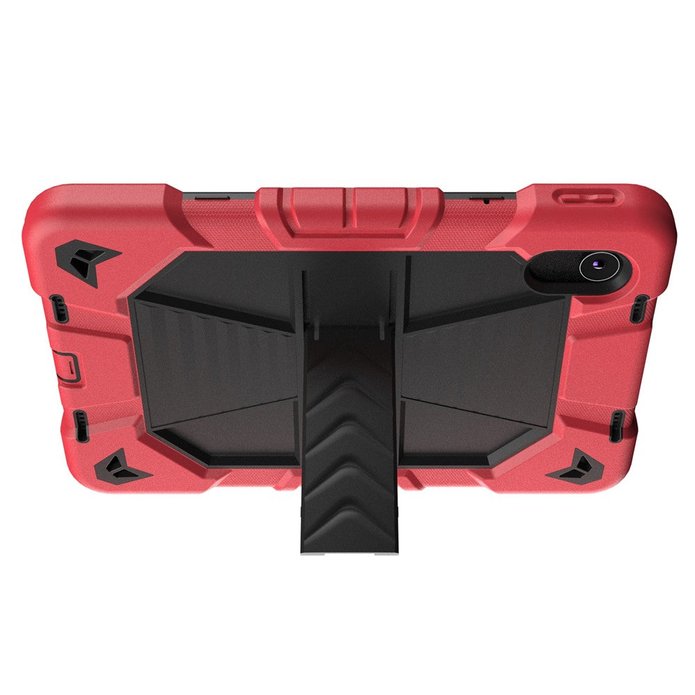 Tablet Case For Lenovo Tab M11 TB330FU 331FC / K11 / Xiaoxin Pad 11 2024 PC + Silicone Shockproof Protective Cover with Kickstand - Red + Black