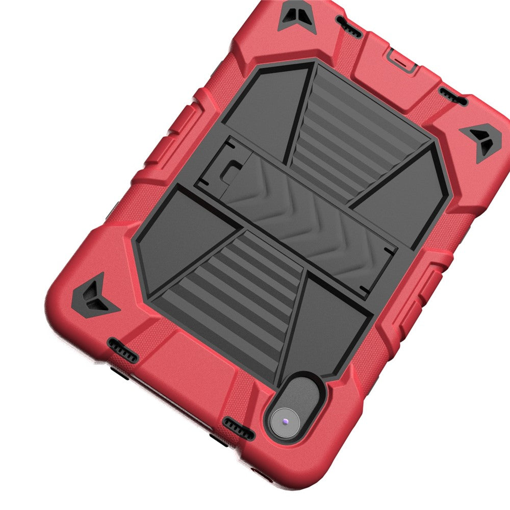 Tablet Case For Lenovo Tab M11 TB330FU 331FC / K11 / Xiaoxin Pad 11 2024 PC + Silicone Shockproof Protective Cover with Kickstand - Red + Black