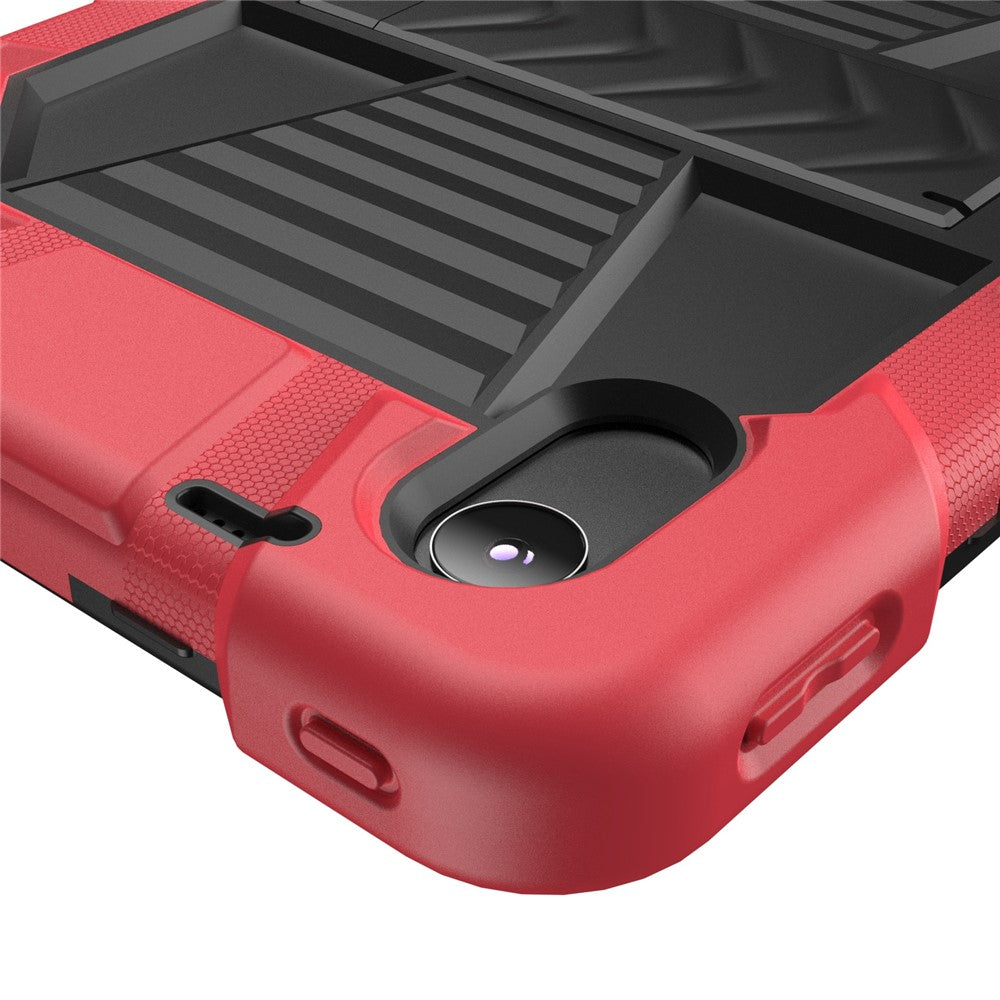 Tablet Case For Lenovo Tab M11 TB330FU 331FC / K11 / Xiaoxin Pad 11 2024 PC + Silicone Shockproof Protective Cover with Kickstand - Red + Black