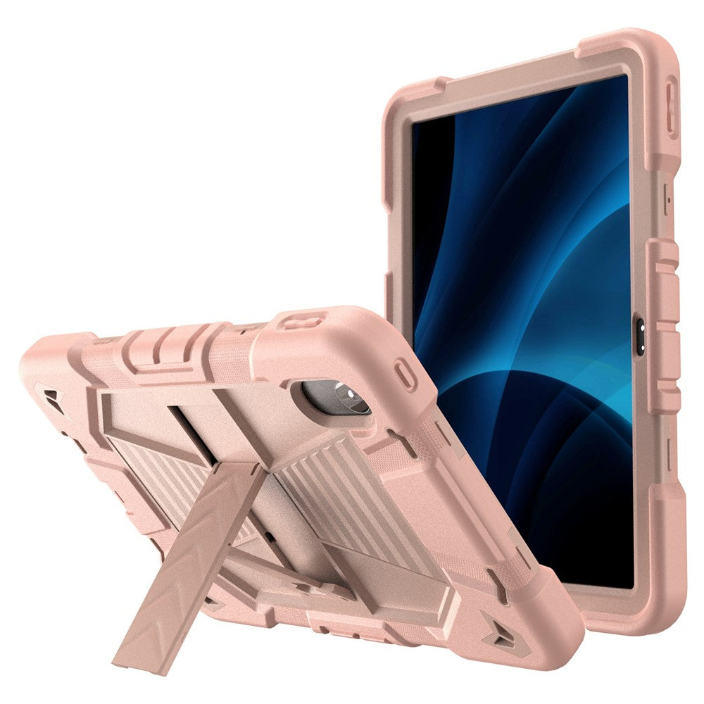 Tablet Case For Lenovo Tab M11 TB330FU 331FC / K11 / Xiaoxin Pad 11 2024 PC + Silicone Shockproof Protective Cover with Kickstand - Pink + Pink