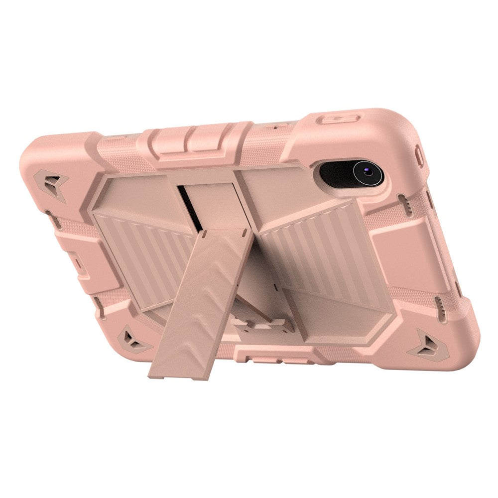 Tablet Case For Lenovo Tab M11 TB330FU 331FC / K11 / Xiaoxin Pad 11 2024 PC + Silicone Shockproof Protective Cover with Kickstand - Pink + Pink