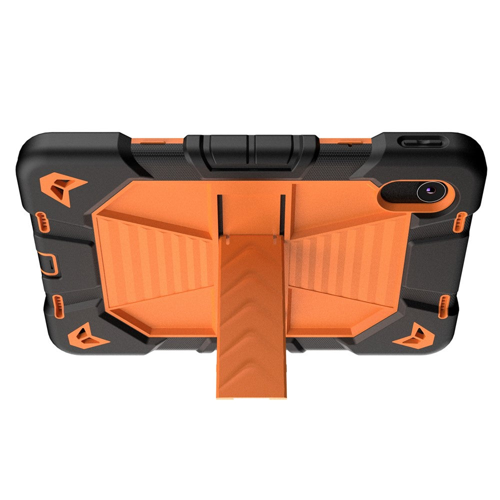 Tablet Case For Lenovo Tab M11 TB330FU 331FC / K11 / Xiaoxin Pad 11 2024 PC + Silicone Shockproof Protective Cover with Kickstand - Black + Orange
