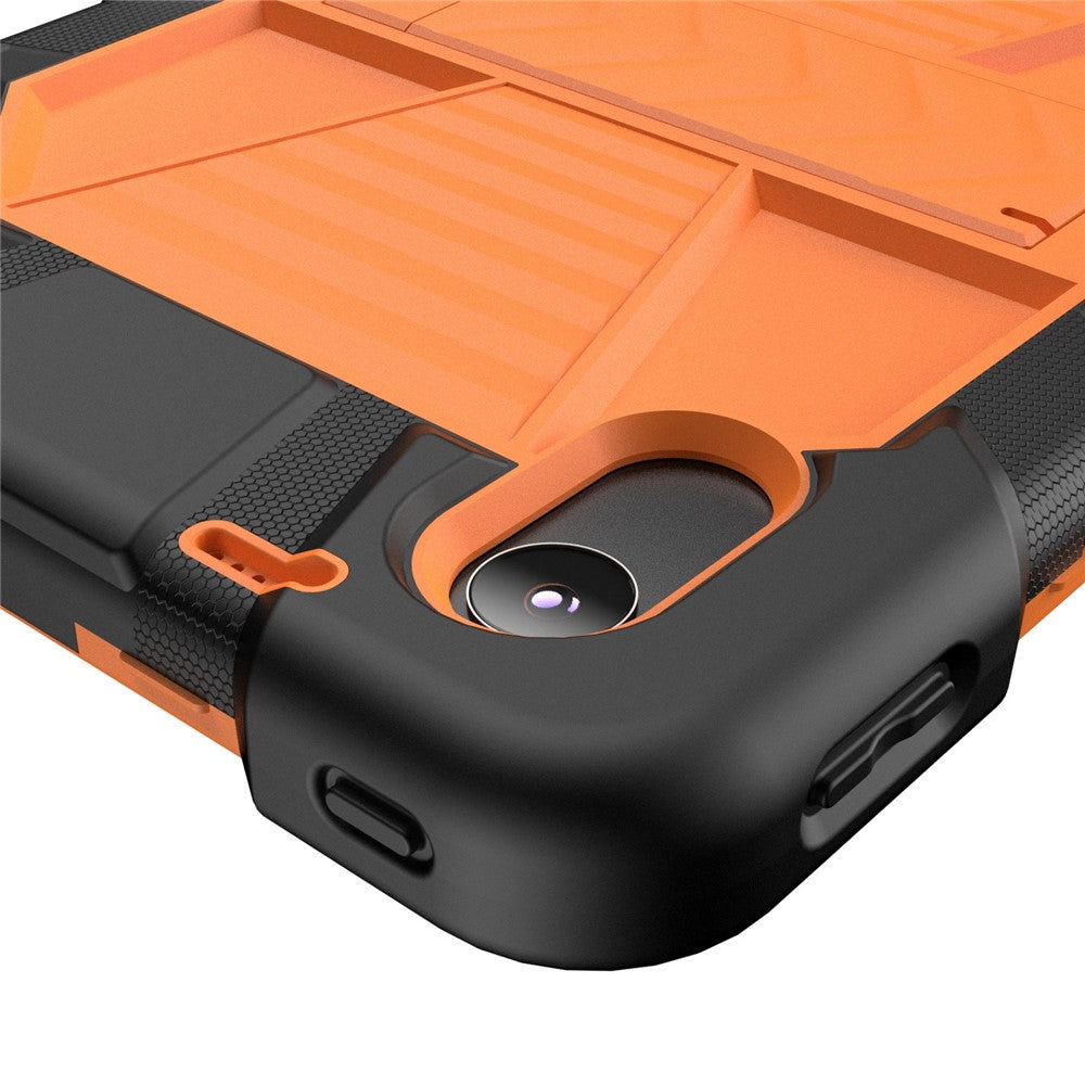 Tablet Case For Lenovo Tab M11 TB330FU 331FC / K11 / Xiaoxin Pad 11 2024 PC + Silicone Shockproof Protective Cover with Kickstand - Black + Orange