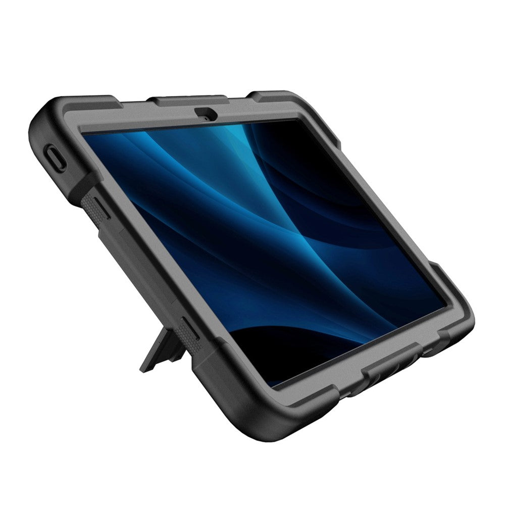 Tablet Case For Lenovo Tab M11 TB330FU 331FC / K11 / Xiaoxin Pad 11 2024 PC + Silicone Shockproof Protective Cover with Kickstand - Black