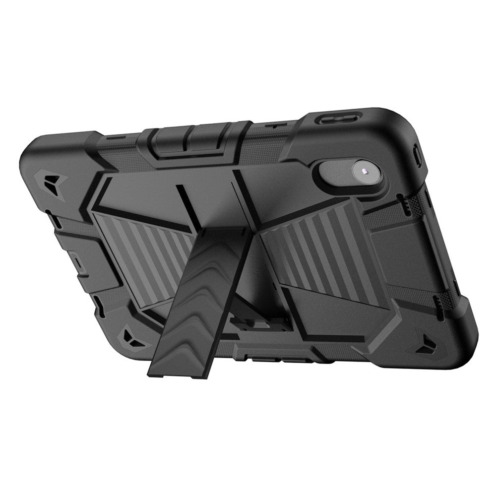 Tablet Case For Lenovo Tab M11 TB330FU 331FC / K11 / Xiaoxin Pad 11 2024 PC + Silicone Shockproof Protective Cover with Kickstand - Black