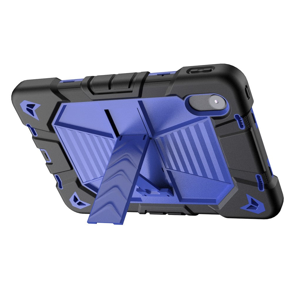 Tablet Case For Lenovo Tab M11 TB330FU 331FC / K11 / Xiaoxin Pad 11 2024 PC + Silicone Shockproof Protective Cover with Kickstand - Black + Blue