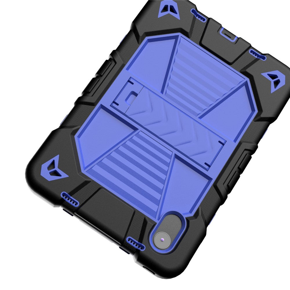 Tablet Case For Lenovo Tab M11 TB330FU 331FC / K11 / Xiaoxin Pad 11 2024 PC + Silicone Shockproof Protective Cover with Kickstand - Black + Blue