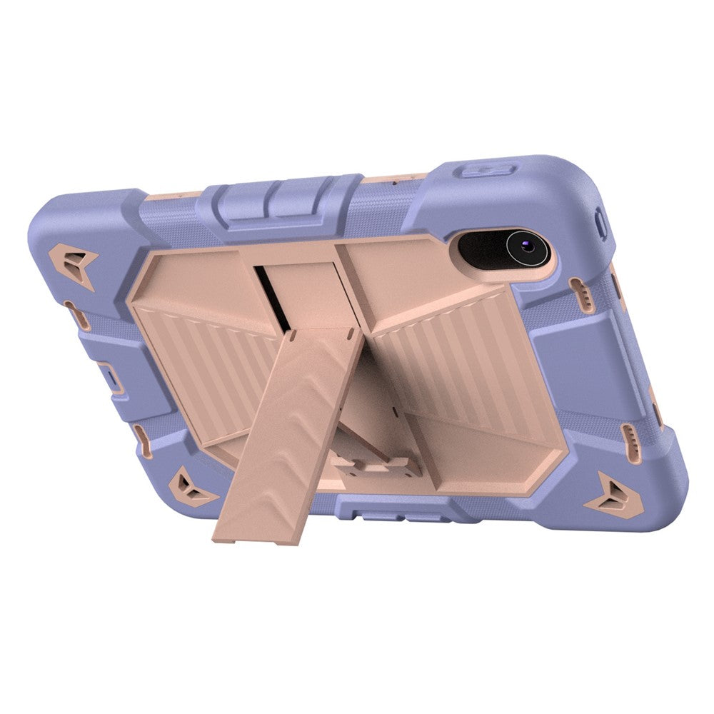 Tablet Case For Lenovo Tab M11 TB330FU 331FC / K11 / Xiaoxin Pad 11 2024 PC + Silicone Shockproof Protective Cover with Kickstand - Purple + Pink