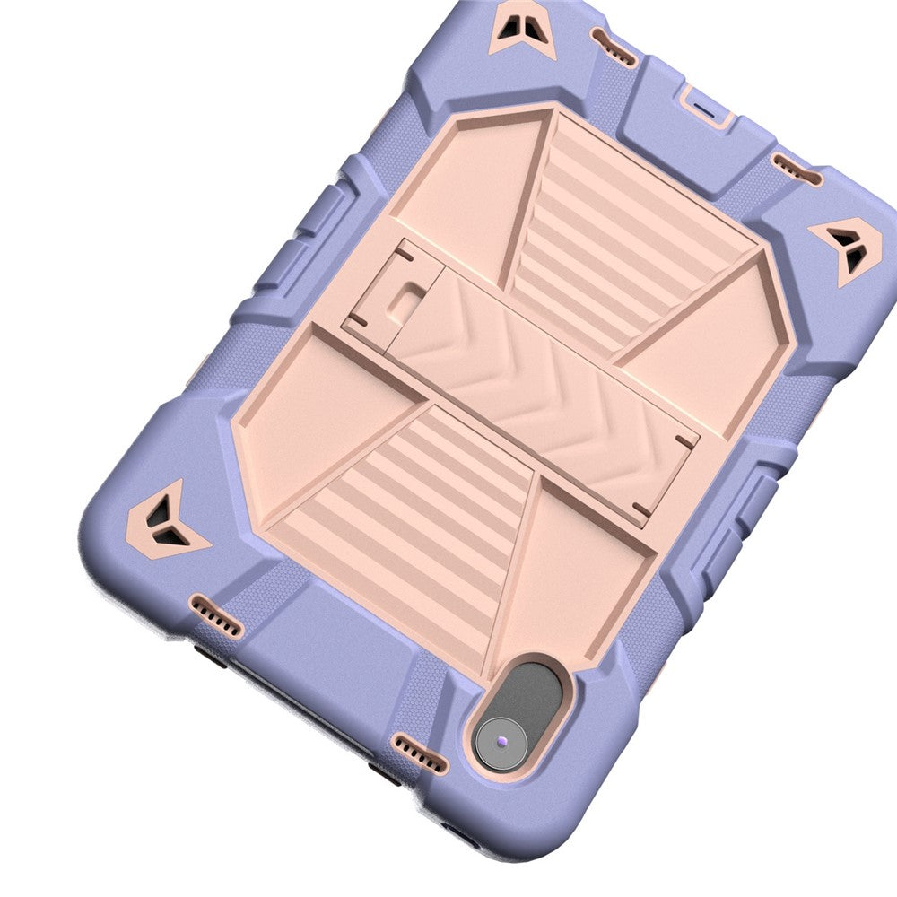 Tablet Case For Lenovo Tab M11 TB330FU 331FC / K11 / Xiaoxin Pad 11 2024 PC + Silicone Shockproof Protective Cover with Kickstand - Purple + Pink