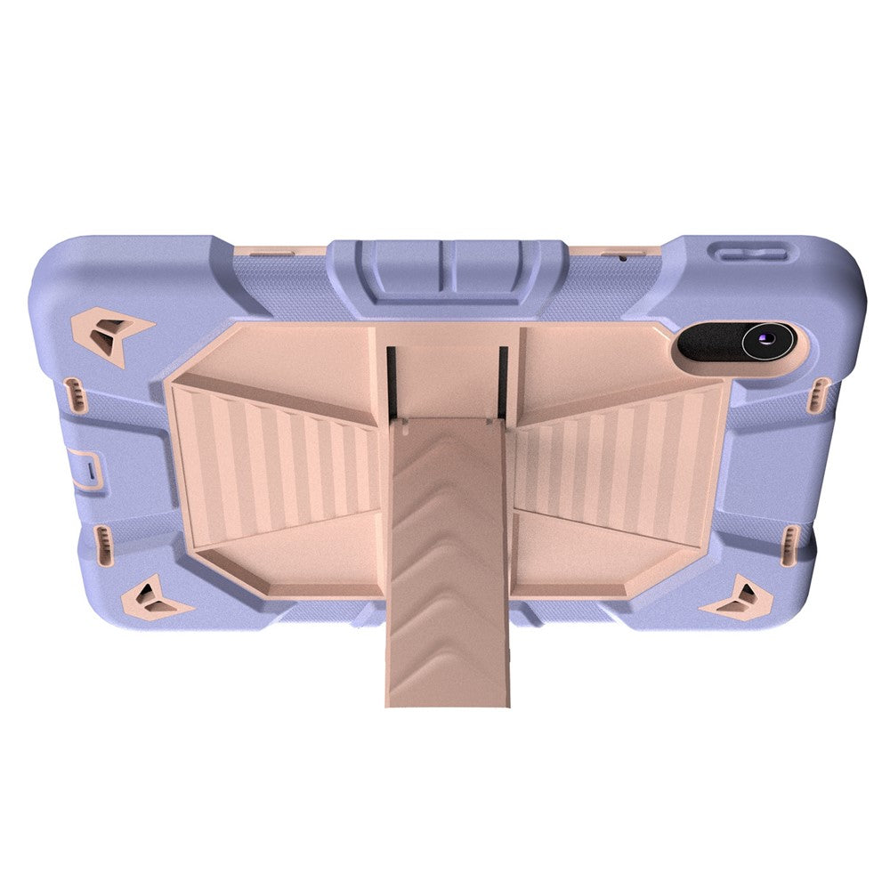 Tablet Case For Lenovo Tab M11 TB330FU 331FC / K11 / Xiaoxin Pad 11 2024 PC + Silicone Shockproof Protective Cover with Kickstand - Purple + Pink