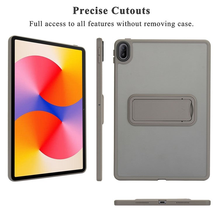 For Huawei MatePad SE 11 Case with Kickstand TPU + PC Skin-touch Tablet Cover - Grey