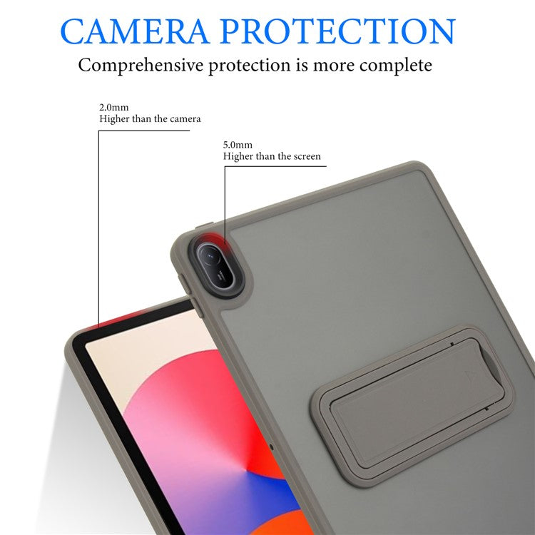 For Huawei MatePad SE 11 Case with Kickstand TPU + PC Skin-touch Tablet Cover - Grey