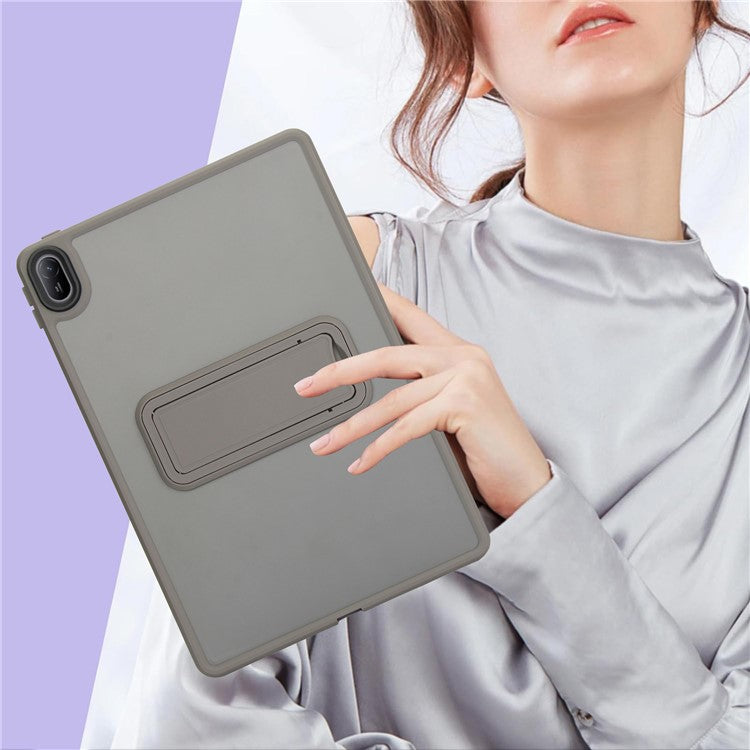 For Huawei MatePad SE 11 Case with Kickstand TPU + PC Skin-touch Tablet Cover - Grey