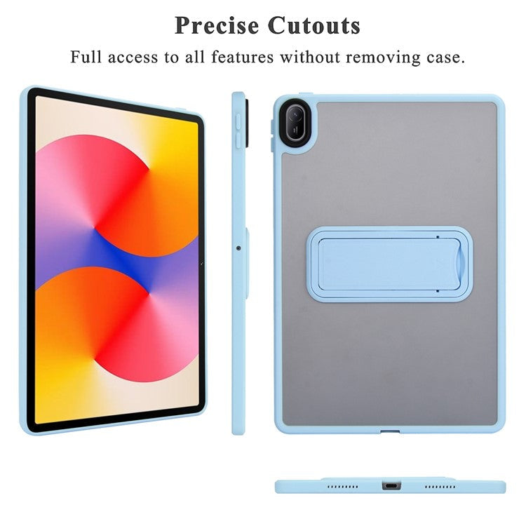 For Huawei MatePad SE 11 Case with Kickstand TPU + PC Skin-touch Tablet Cover - Baby Blue