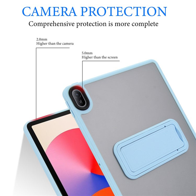 For Huawei MatePad SE 11 Case with Kickstand TPU + PC Skin-touch Tablet Cover - Baby Blue