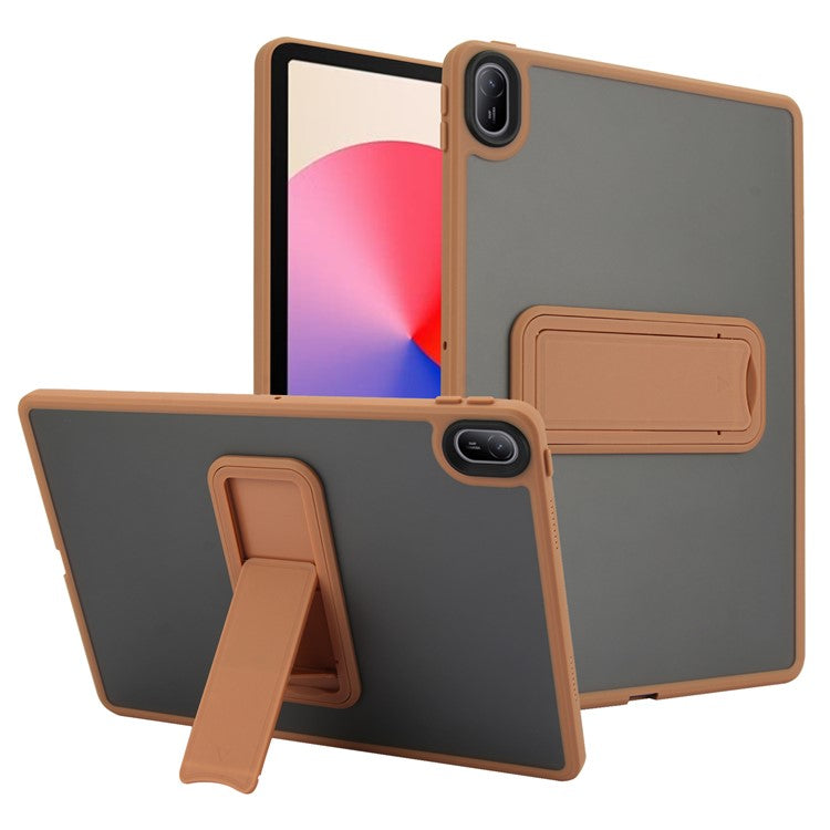 For Huawei MatePad SE 11 Case with Kickstand TPU + PC Skin-touch Tablet Cover - Desert Gold
