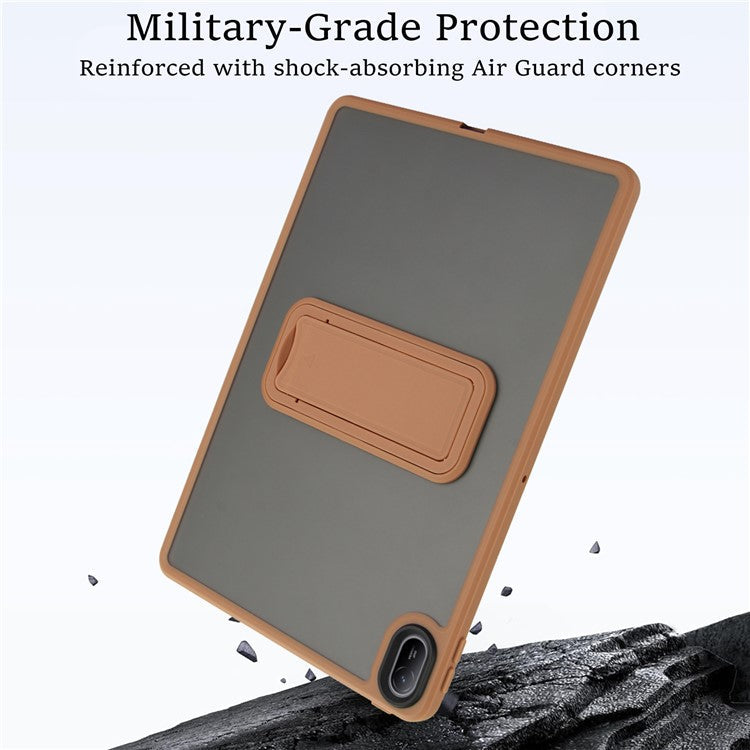 For Huawei MatePad SE 11 Case with Kickstand TPU + PC Skin-touch Tablet Cover - Desert Gold