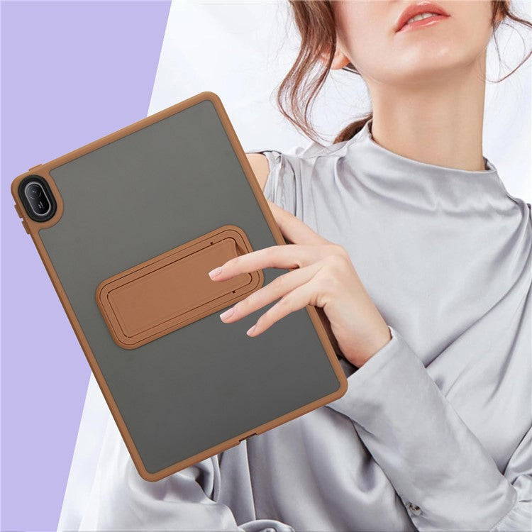 For Huawei MatePad SE 11 Case with Kickstand TPU + PC Skin-touch Tablet Cover - Desert Gold