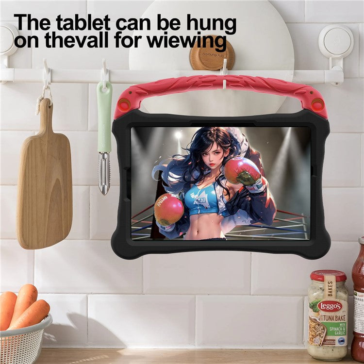 For Huawei MatePad SE 11 Case Boxing Style EVA Tablet Cover with Handle Kickstand - Black / Red