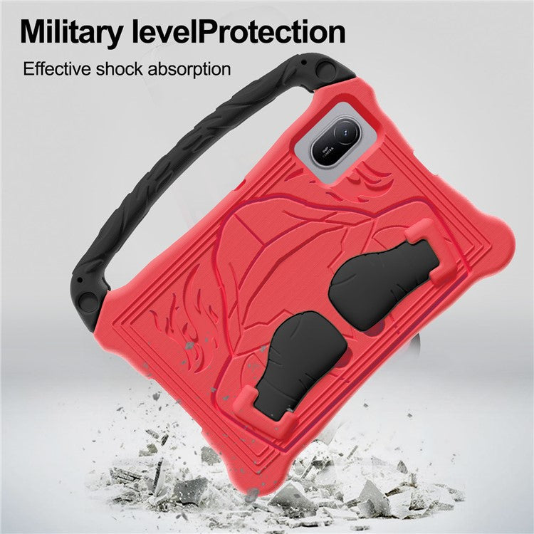 For Huawei MatePad SE 11 Case Boxing Style EVA Tablet Cover with Handle Kickstand - Red / Black