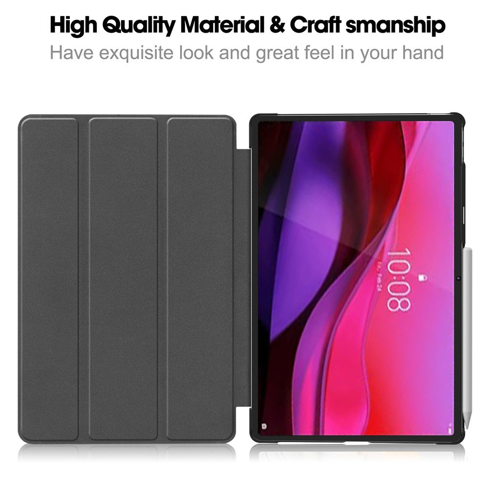 For Lenovo Yoga Tab Plus Case Anti-Drop Leather Stand Tablet Cover - Red
