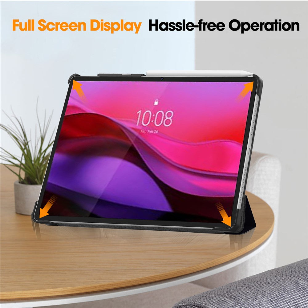 For Lenovo Yoga Tab Plus Case Pattern Print Leather Stand Tablet Cover - Don't Touch Me