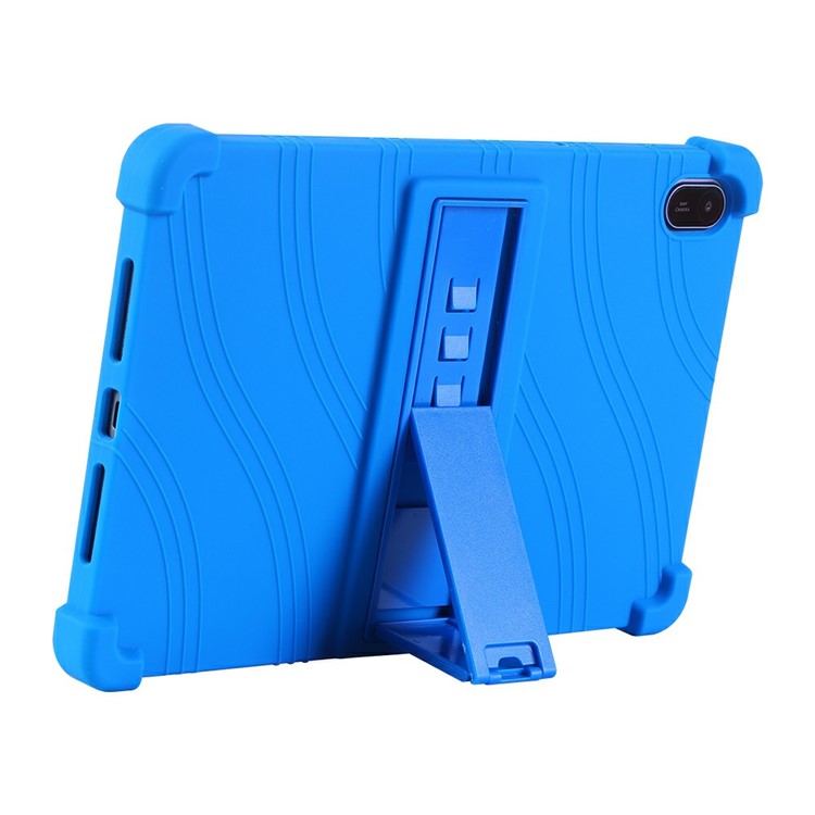 For Huawei MatePad SE 11 Silicone Case with Kickstand Rugged Protective Cover - Baby Blue