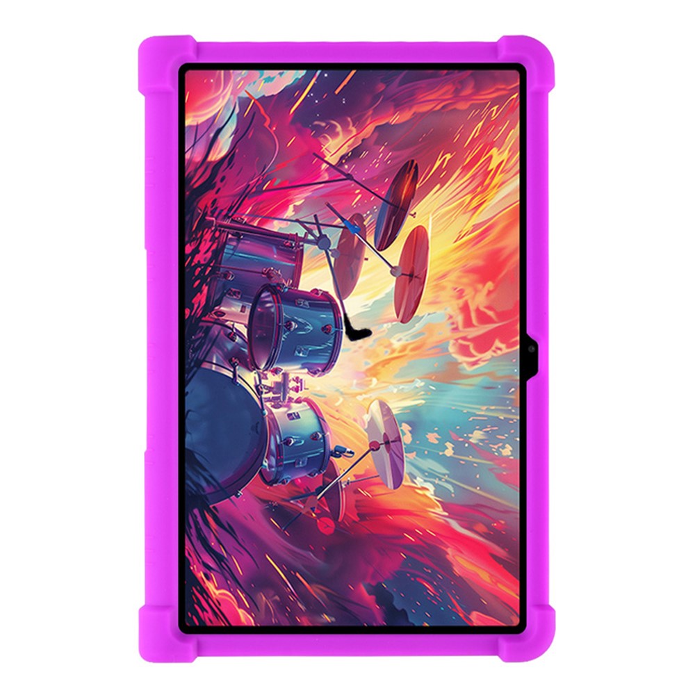 For Lenovo Xiaoxin Pad Studio 11.5 inch / Tab Plus Silicone Case with Kickstand Rugged Protective Cover - Purple