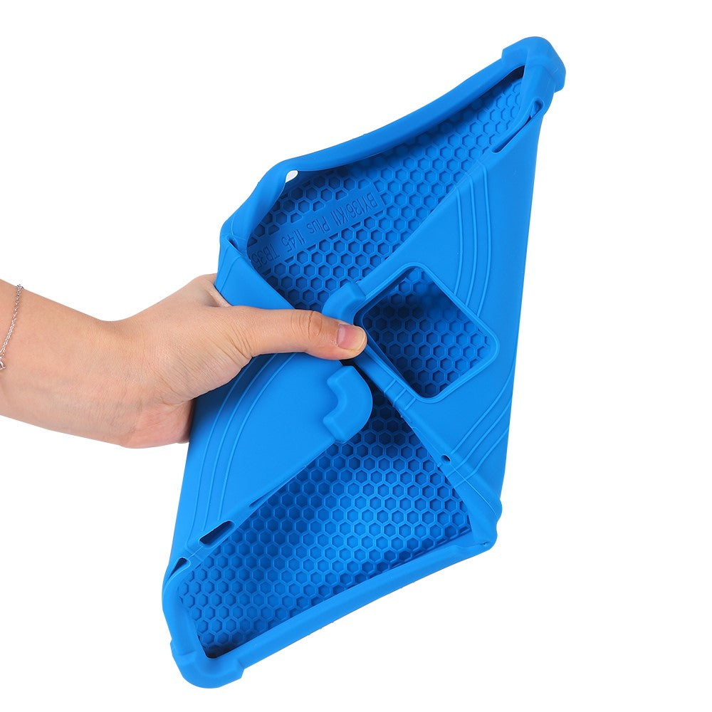 For Lenovo Tab K11 Plus Silicone Case with Kickstand Rugged Protective Cover - Baby Blue