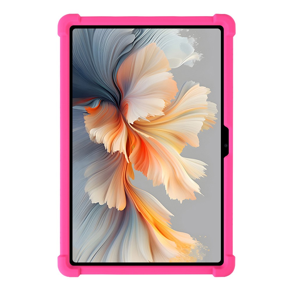 For Lenovo Yoga Tab Plus / Pad Pro AI Silicone Case with Kickstand Rugged Protective Cover - Rose