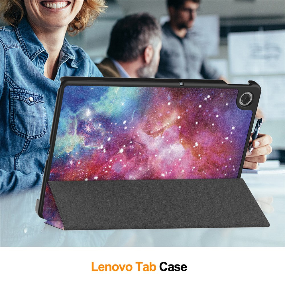 For Lenovo Tab TB311FU Pro Case Pattern Print Leather Stand Tablet Cover - Galaxy