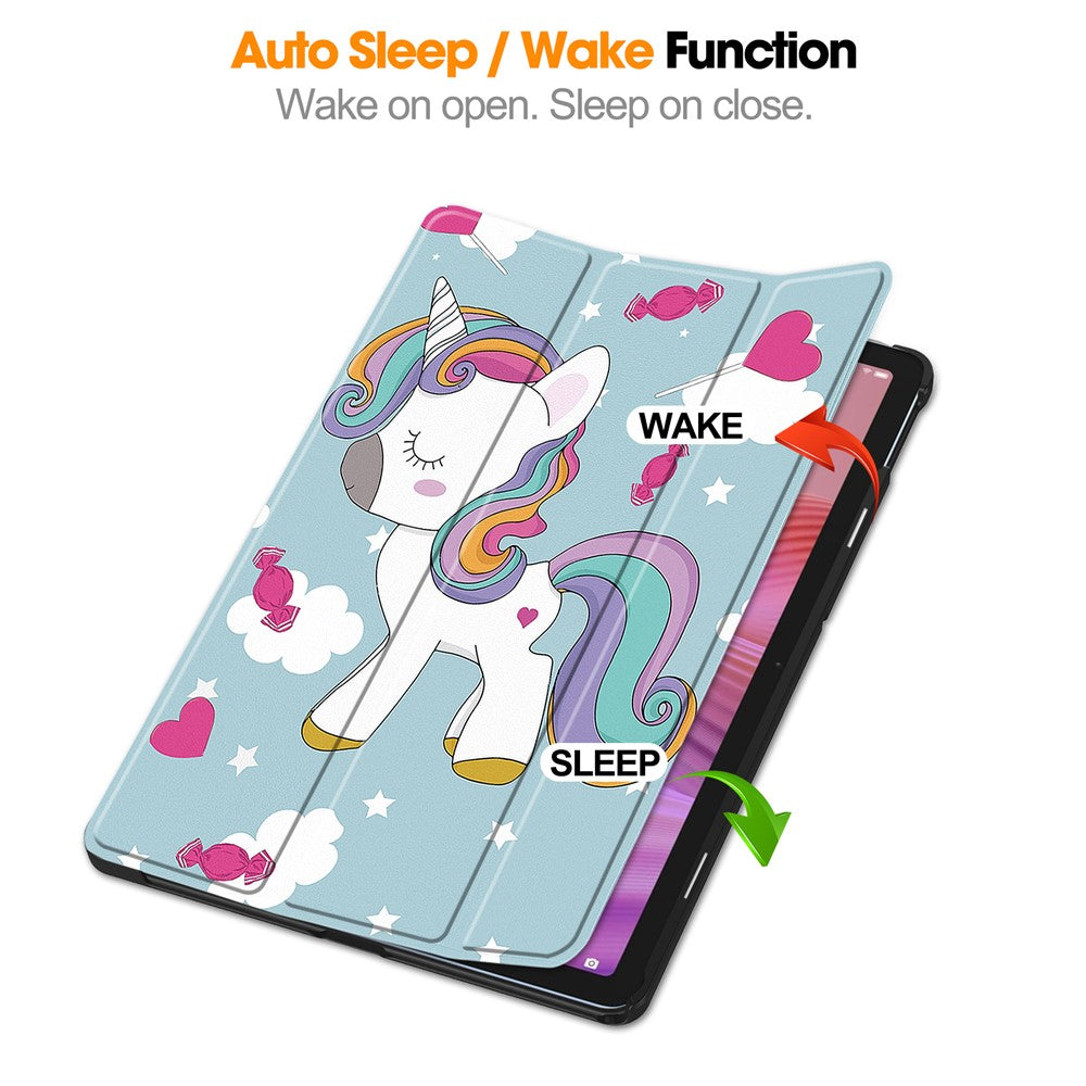 For Lenovo Tab TB311FU Pro Case Pattern Print Leather Stand Tablet Cover - Horse