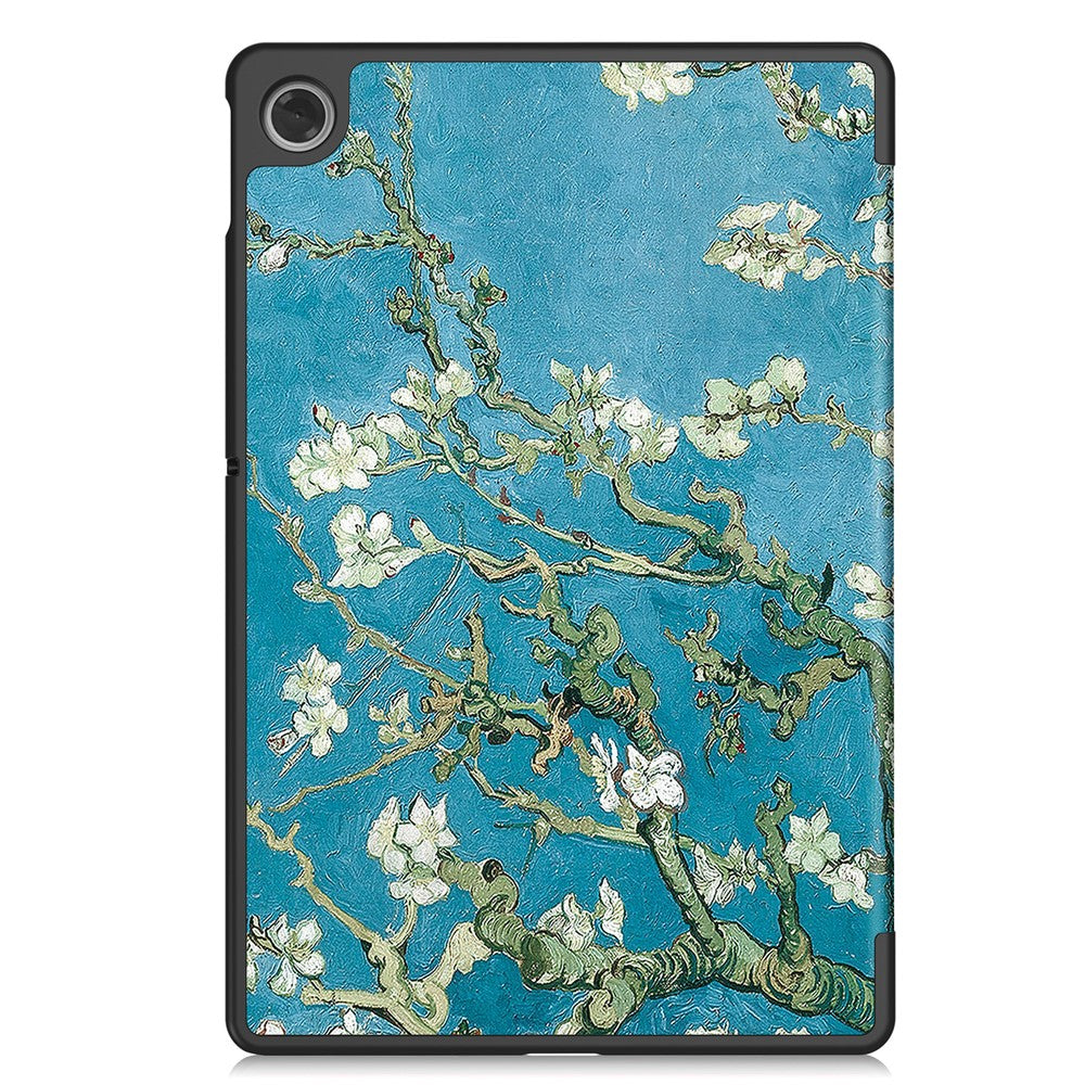 For Lenovo Tab TB311FU Pro Case Pattern Print Leather Stand Tablet Cover - Apricot Blossom