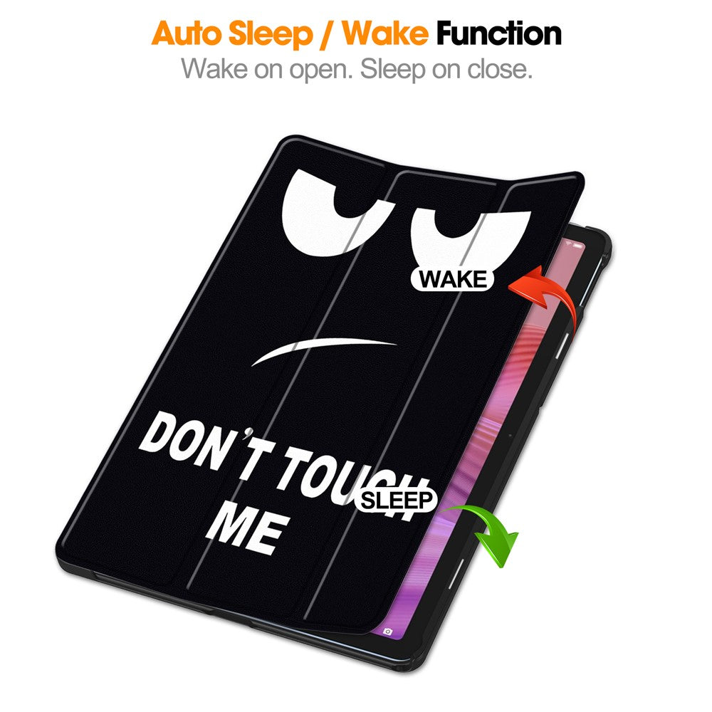 For Lenovo Tab TB311FU Pro Case Pattern Print Leather Stand Tablet Cover - Don't Touch Me