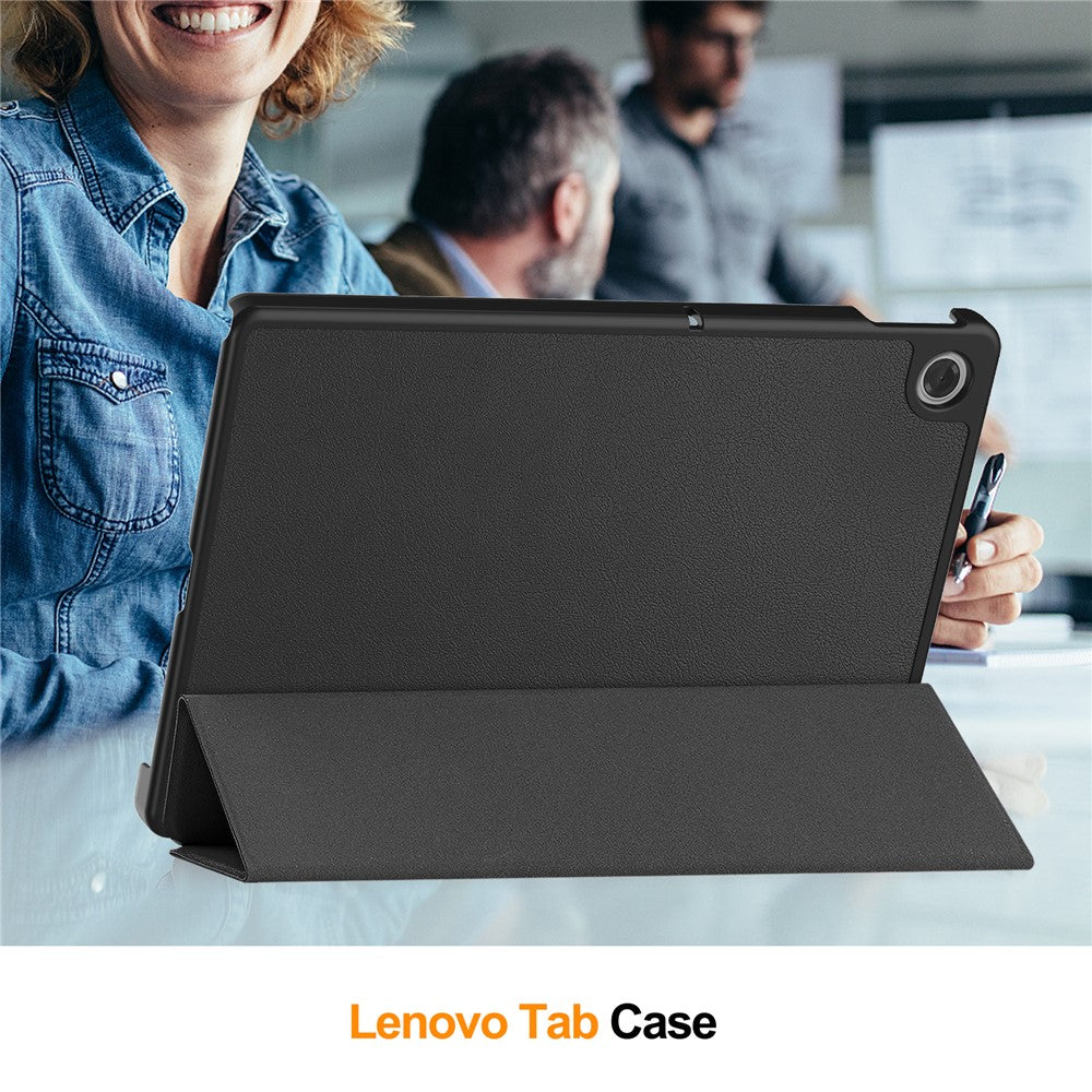 For Lenovo Tab TB311FU Case Anti-Drop Leather Stand Tablet Cover - Black