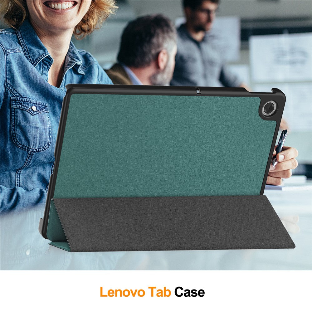 For Lenovo Tab TB311FU Case Anti-Drop Leather Stand Tablet Cover - Green