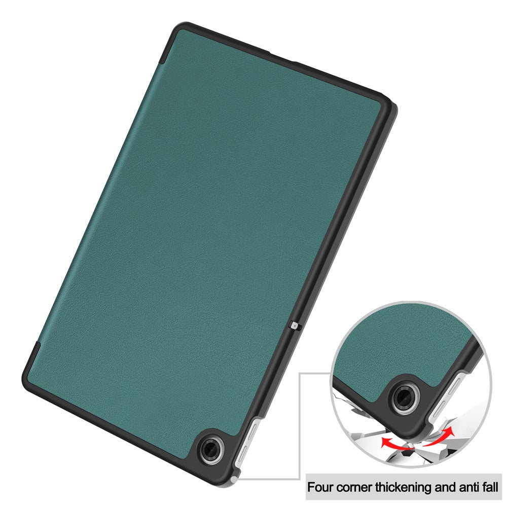 For Lenovo Tab TB311FU Case Anti-Drop Leather Stand Tablet Cover - Green