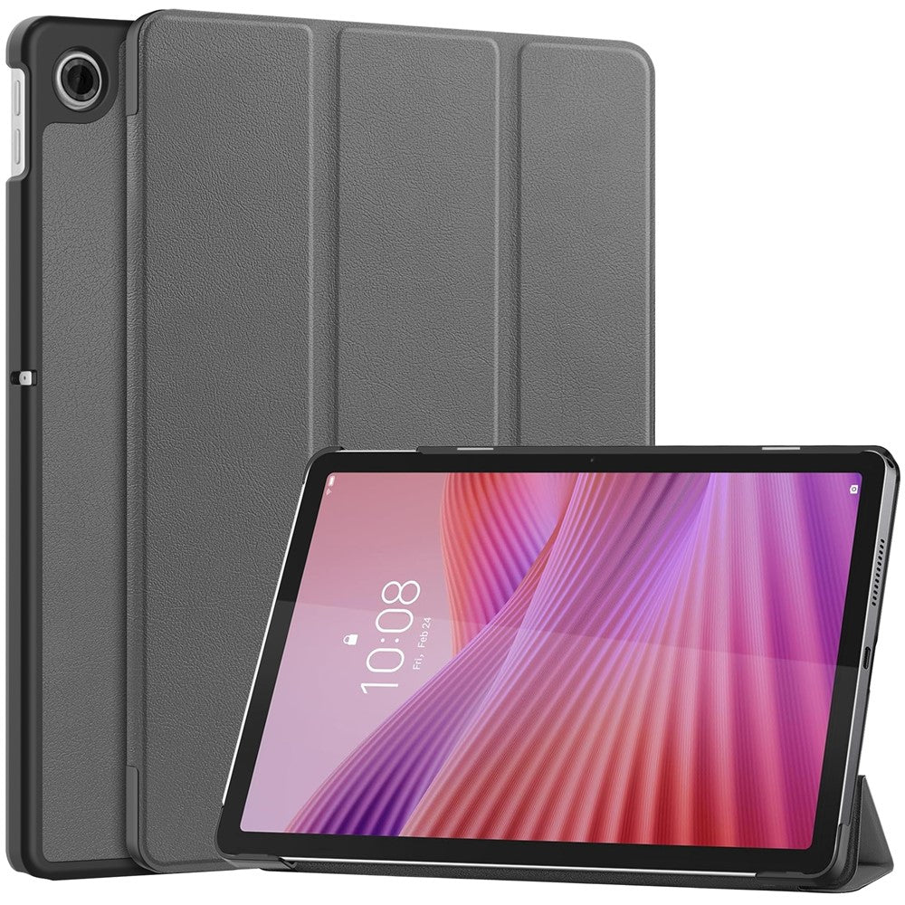 For Lenovo Tab TB311FU Case Anti-Drop Leather Stand Tablet Cover - Grey