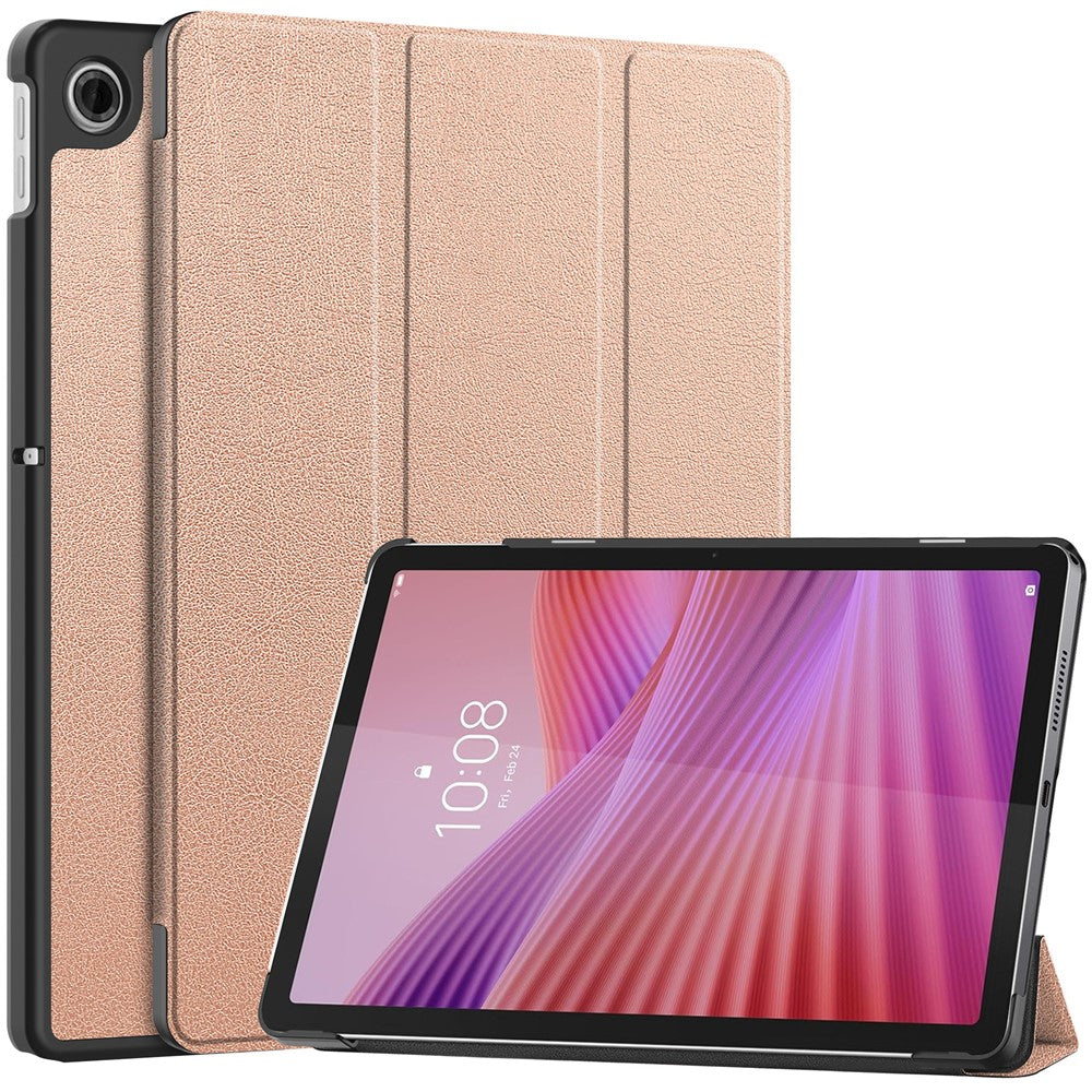 For Lenovo Tab TB311FU Case Anti-Drop Leather Stand Tablet Cover - Rose Gold