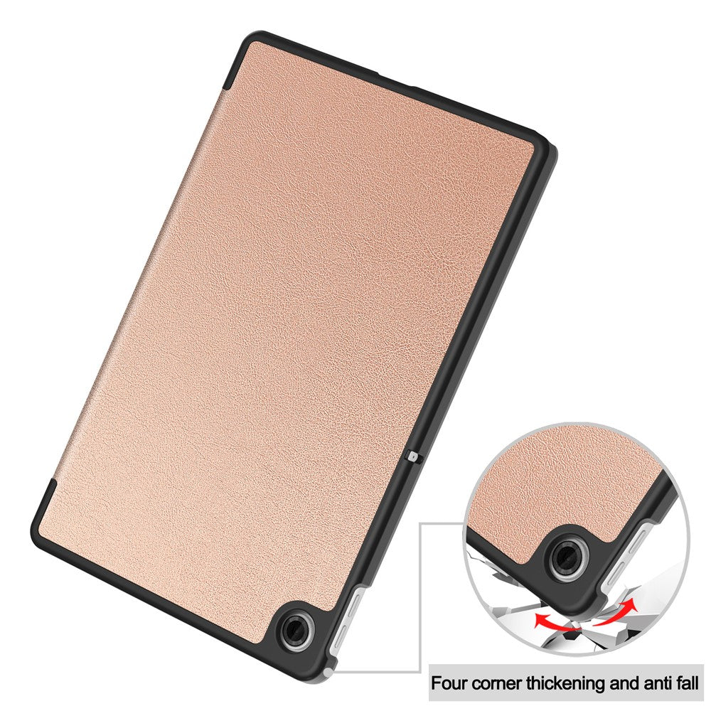 For Lenovo Tab TB311FU Case Anti-Drop Leather Stand Tablet Cover - Rose Gold