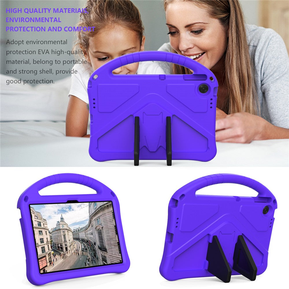 For Lenovo Tab TB311FU Case EVA Tablet Cover with Handle Kickstand Children Friendly - Purple