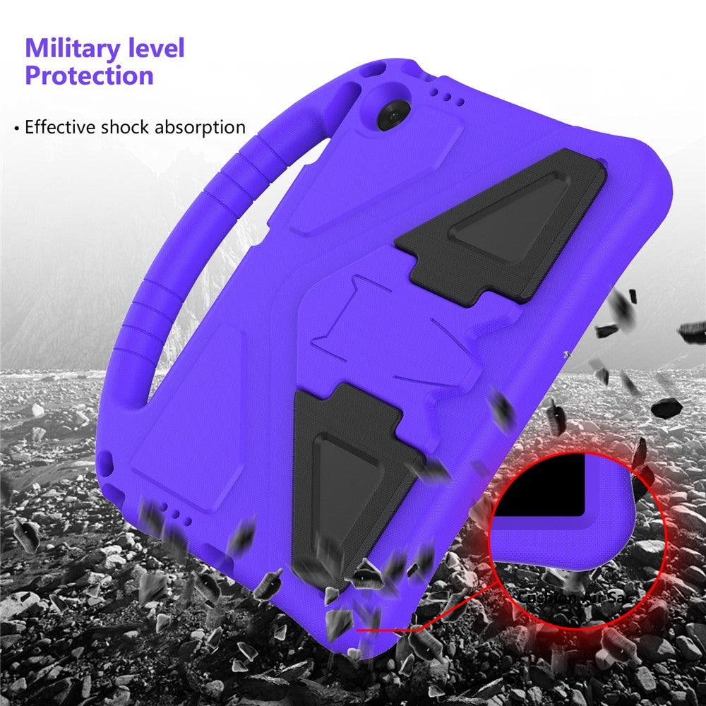 For Lenovo Tab TB311FU Case EVA Tablet Cover with Handle Kickstand Children Friendly - Purple