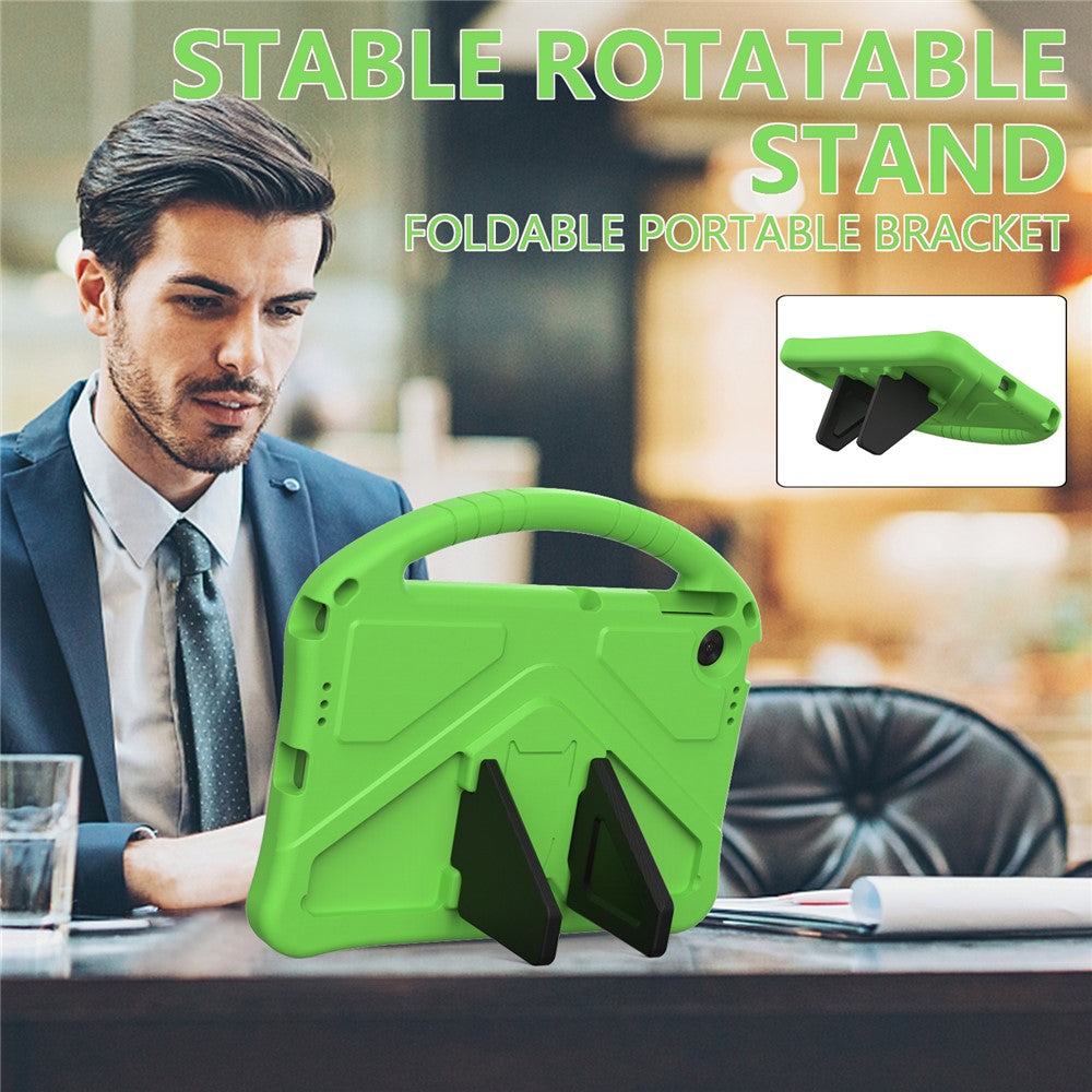 For Lenovo Tab TB311FU Case EVA Tablet Cover with Handle Kickstand Children Friendly - Green