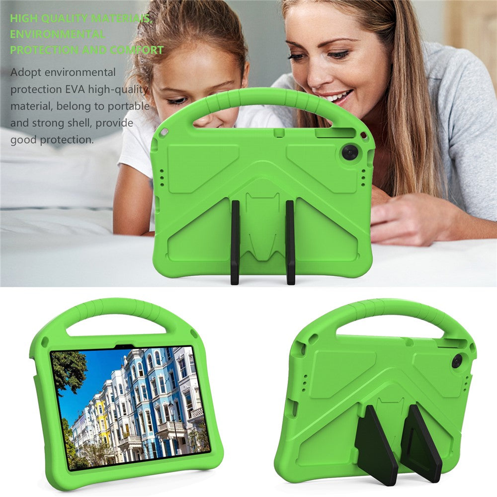 For Lenovo Tab TB311FU Case EVA Tablet Cover with Handle Kickstand Children Friendly - Green