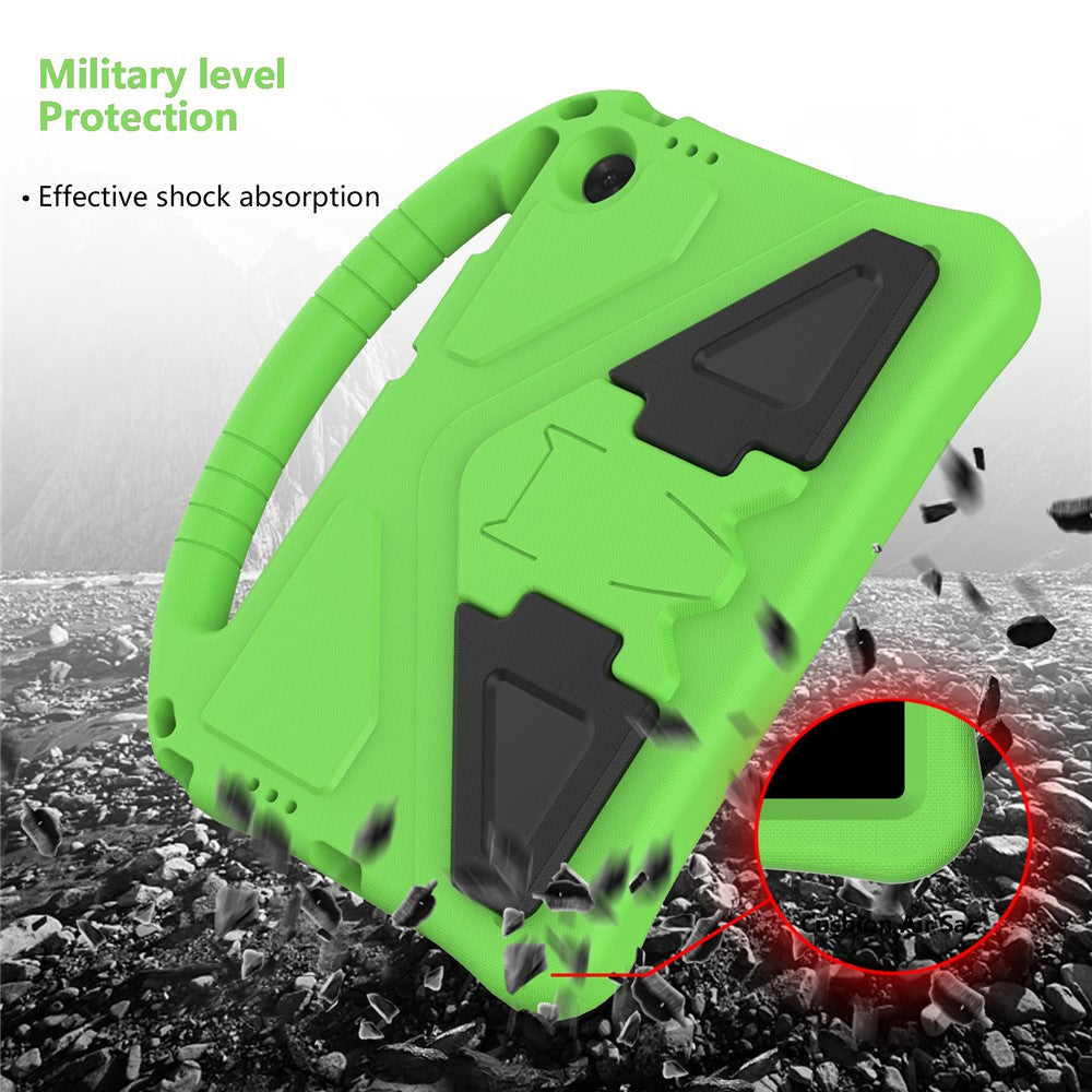 For Lenovo Tab TB311FU Case EVA Tablet Cover with Handle Kickstand Children Friendly - Green