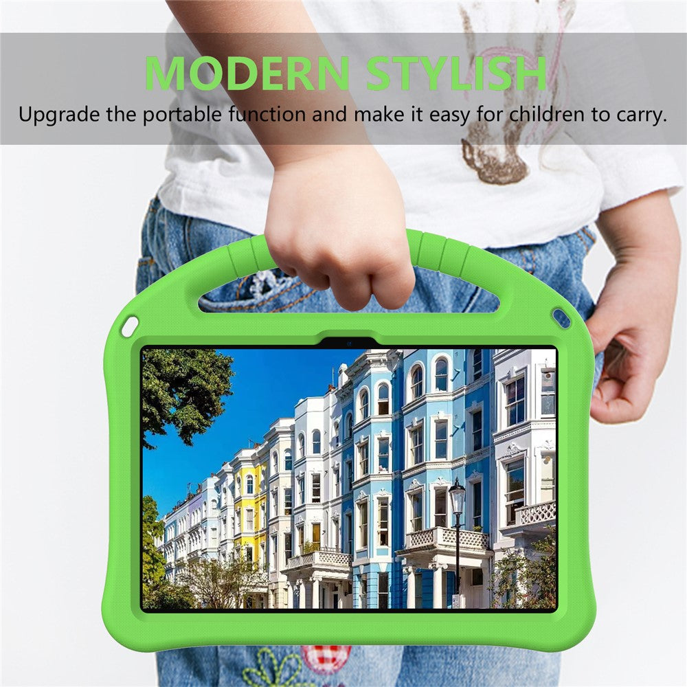 For Lenovo Tab TB311FU Case EVA Tablet Cover with Handle Kickstand Children Friendly - Green