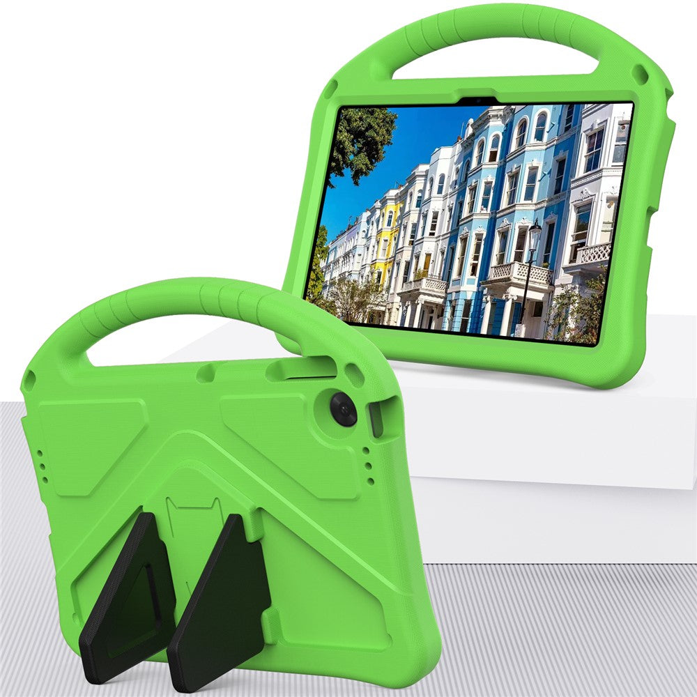 For Lenovo Tab TB311FU Case EVA Tablet Cover with Handle Kickstand Children Friendly - Green