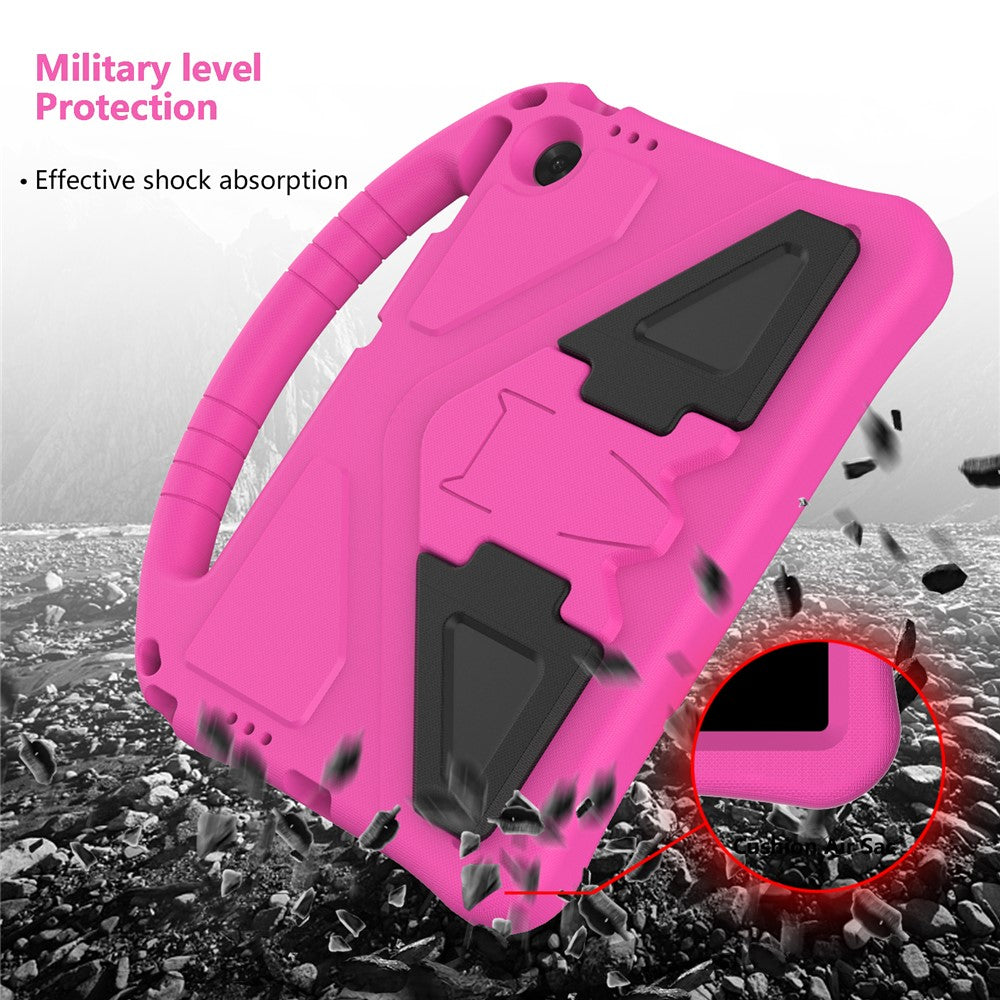 For Lenovo Tab TB311FU Case EVA Tablet Cover with Handle Kickstand Children Friendly - Rose