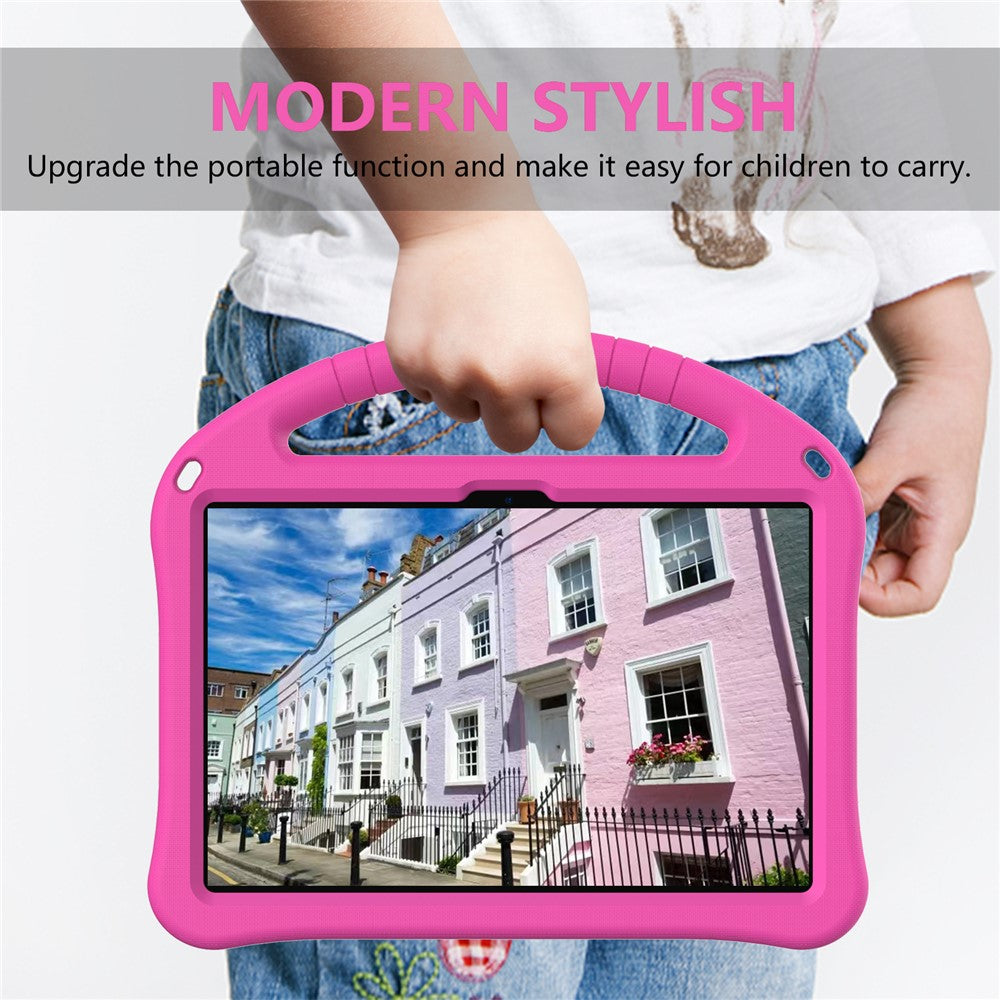 For Lenovo Tab TB311FU Case EVA Tablet Cover with Handle Kickstand Children Friendly - Rose